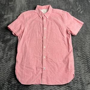 Gap The Modern Oxford Coral short sleeve dress shirt size M